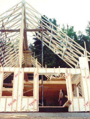 Photo de charpente de chalet